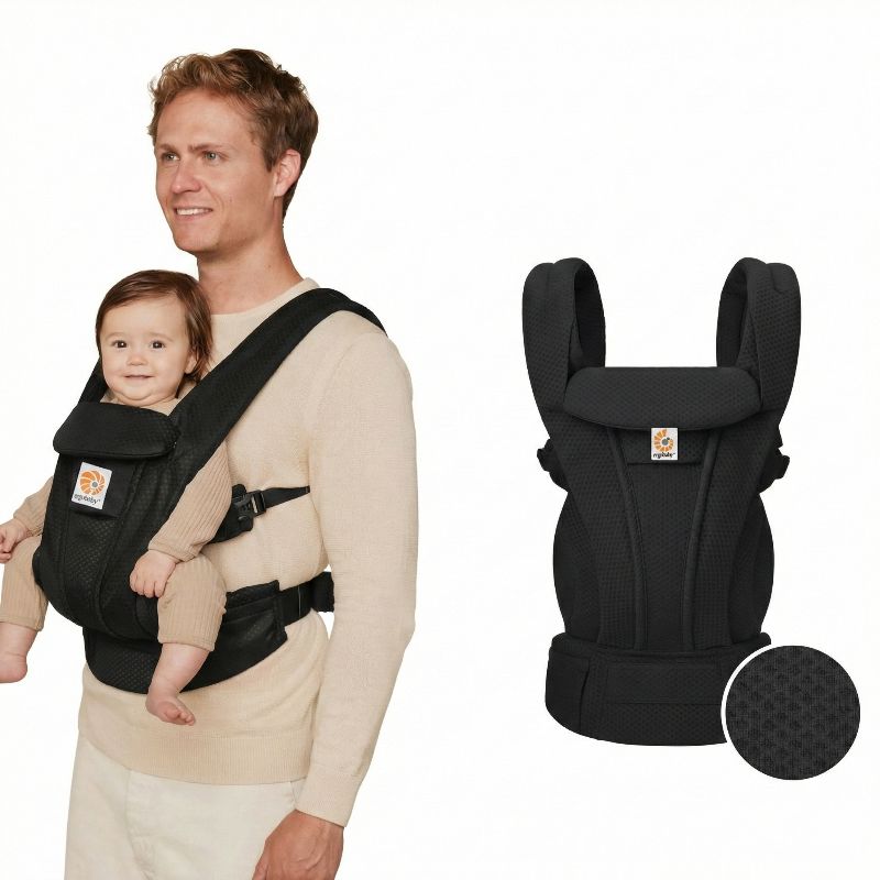 Porta-bebês Ergobaby Omni Deluxe 360° Conforto Total Porta-Bebê 02 Kabannas Preto 