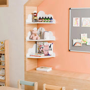 Prateleira Infantil em Forma de Nuvem - 3 Peças Prateleira de Parede 03 Kabannas 