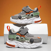 Tênis Infantil Casual Masculino Design Monstro Velcro Sola Macia Antiderrapante EVA