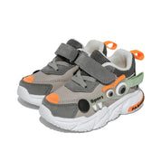 Tênis Infantil Casual Masculino Design Monstro Velcro Sola Macia Antiderrapante EVA