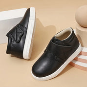 Bota Infantil Casual Cano Curto Couro Sintético Velcro Forro Macio