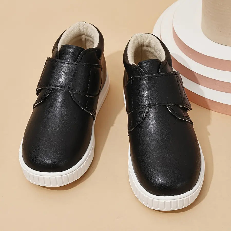Bota Infantil Casual Cano Curto Couro Sintético Velcro Forro Macio