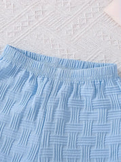 Conjunto Infantil Masculino 2 Peças Polo Manga Curta e Shorts Texturizado