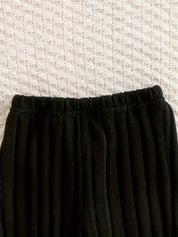 Conjunto 2 Peças Infantil Menino Moletom Canelado Colorblock Blusa Manga Longa e Calça Jogger