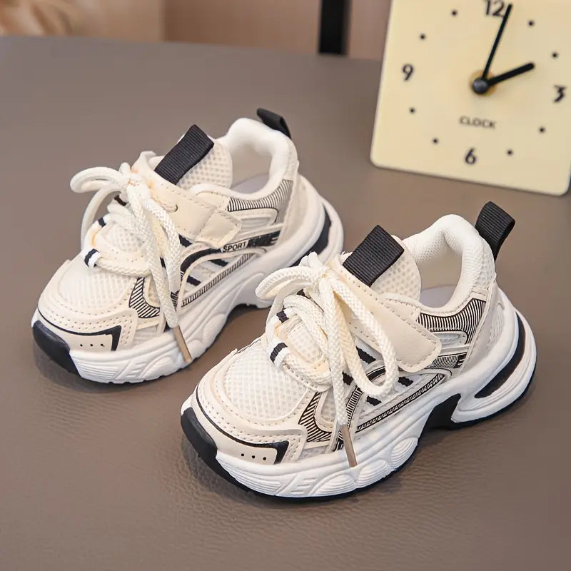 Tênis Infantil Feminino Casual Cano Baixo Respirável Sola EVA Cadarço