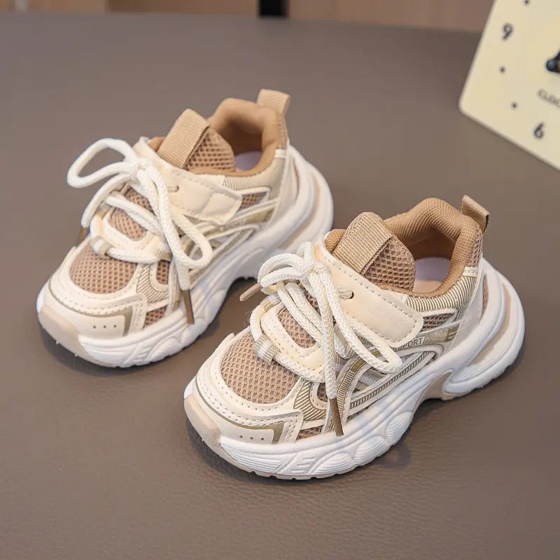 Tênis Infantil Feminino Casual Cano Baixo Respirável Sola EVA Cadarço