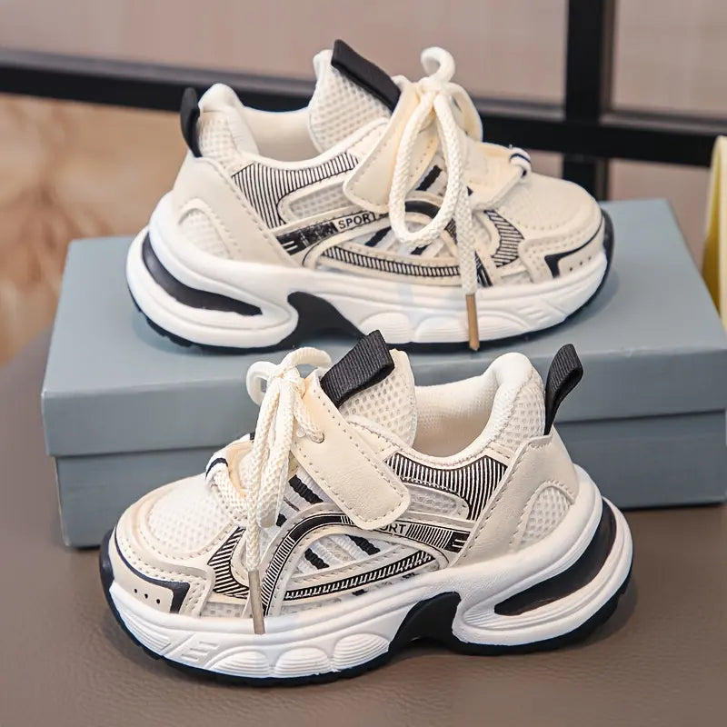 Tênis Infantil Feminino Casual Cano Baixo Respirável Sola EVA Cadarço