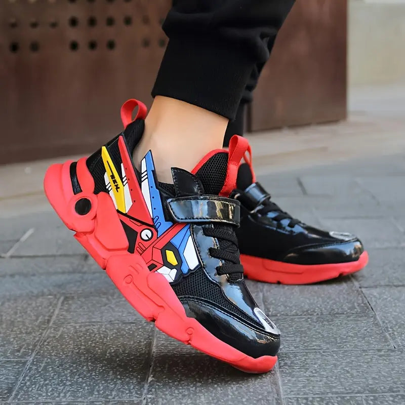 Tênis Infantil Transformers Velcro Malha Respirável