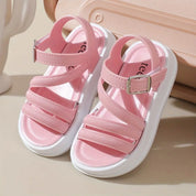 Sandália Infantil Feminina Estilo Romano Fivela