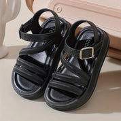 Sandália Infantil Feminina Estilo Romano Fivela