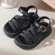 Sandália Infantil Feminina Estilo Romano Fivela