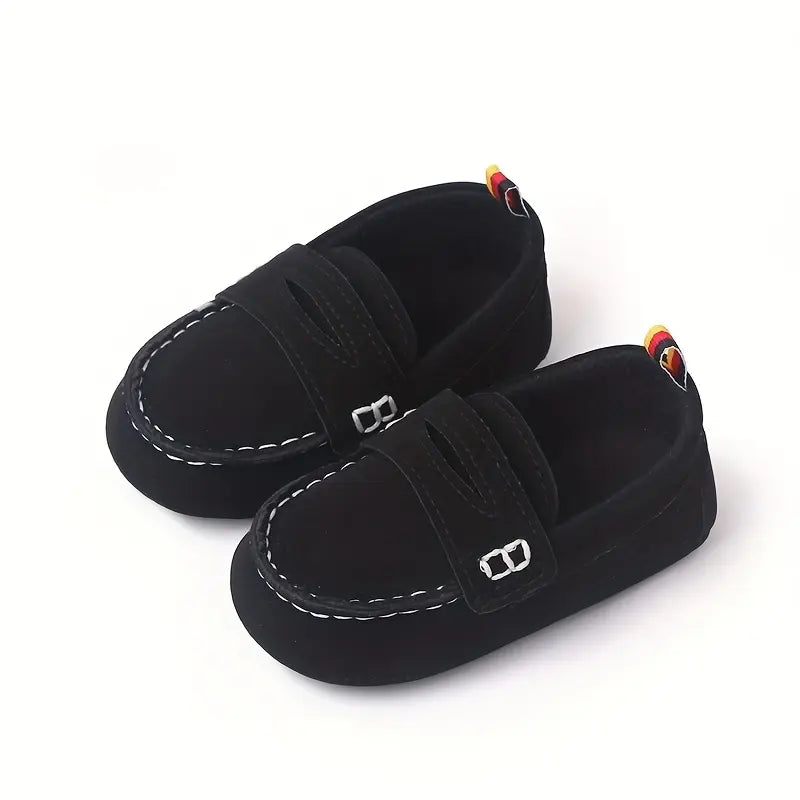 Mocassim Infantil Bebê Slip On Couro Sintético Sola Macia