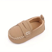 Mocassim Infantil Bebê Slip On Couro Sintético Sola Macia