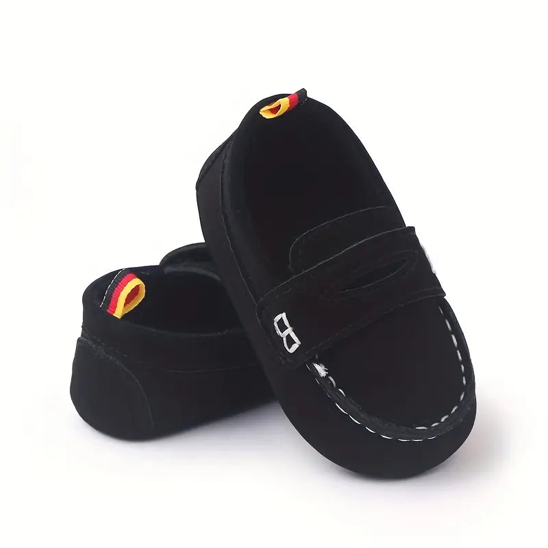 Mocassim Infantil Bebê Slip On Couro Sintético Sola Macia