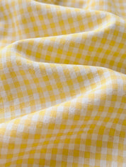 Vestido Infantil Bebê Menina Xadrez Vichy Gola Peter Pan Manga Bufante Estampa Pato