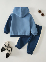 Conjunto Bebê Menino Moletom com Capuz e Calça Jogger NY
