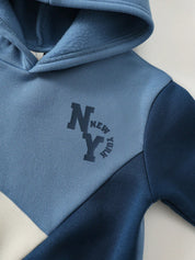 Conjunto Bebê Menino Moletom com Capuz e Calça Jogger NY