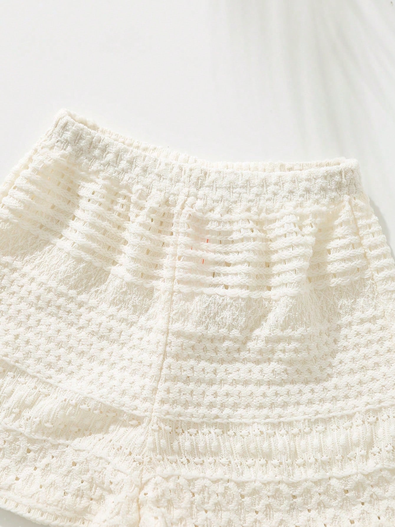 Conjunto Bebê Menina Rendado com Laços e Shorts