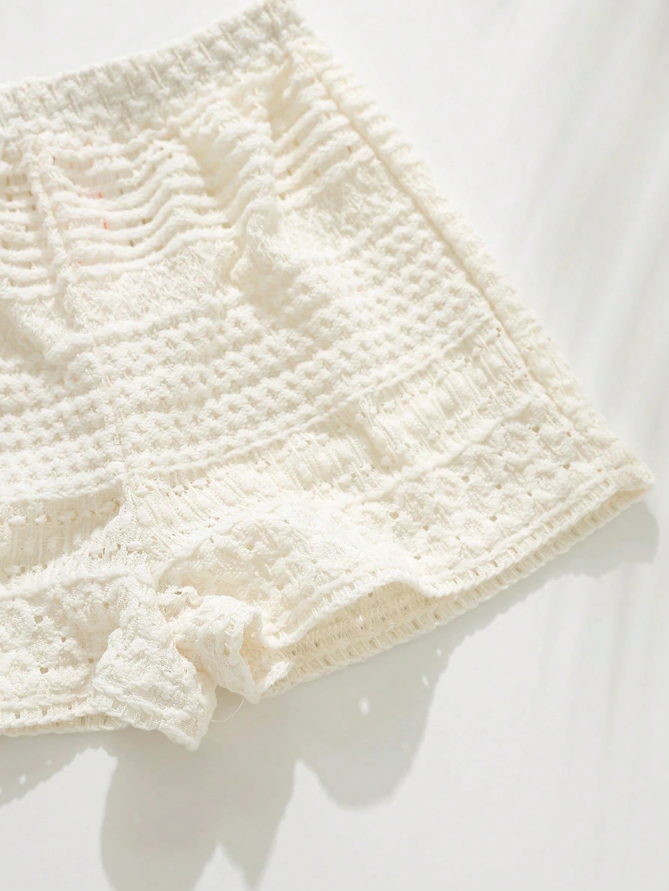 Conjunto Bebê Menina Rendado com Laços e Shorts