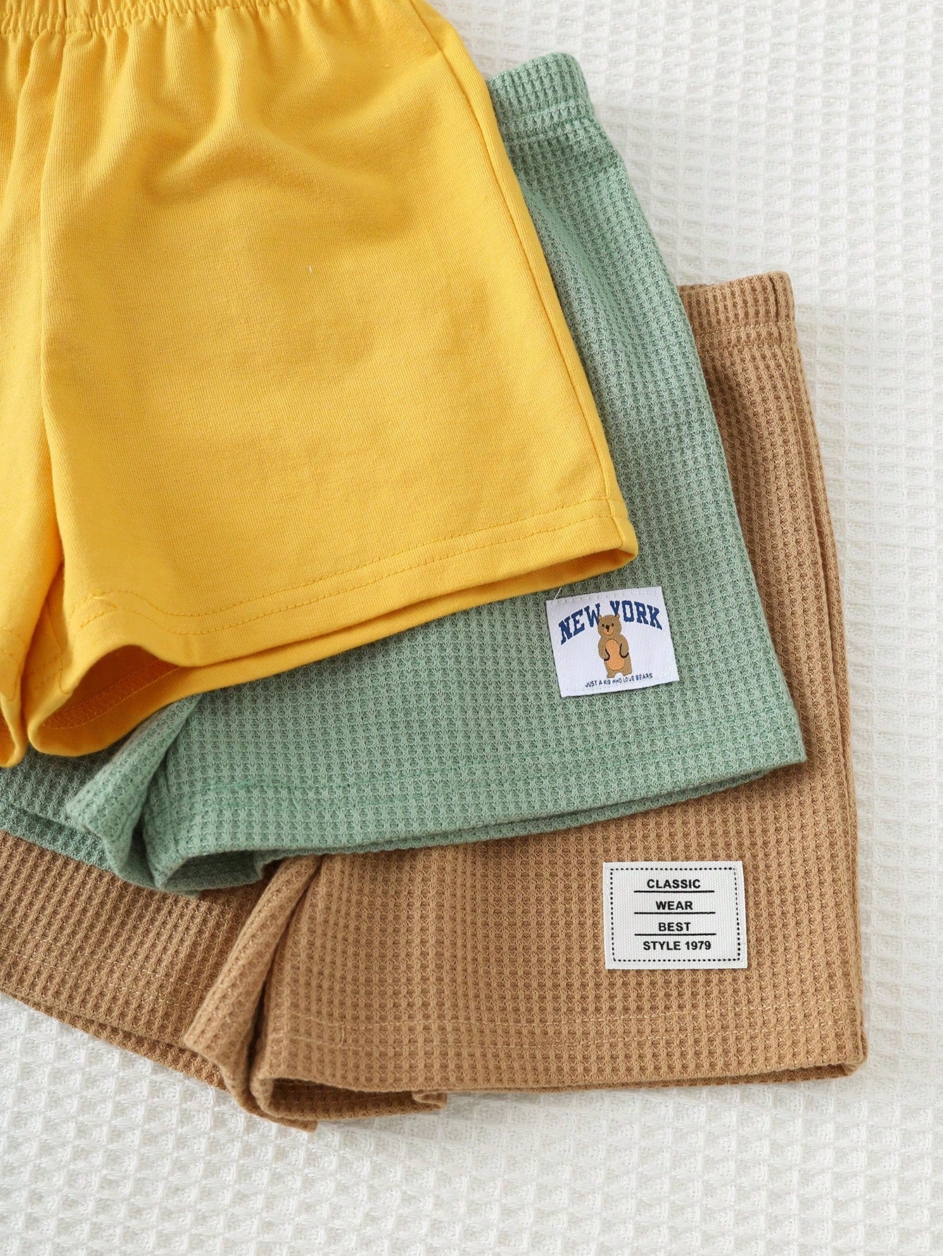 Kit 3 Conjuntos Bebê Menino Regata e Shorts Leão e Urso
