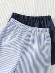 Kit 2 Conjuntos Bebê Menino Camisa Gola Padre e Shorts Elástico