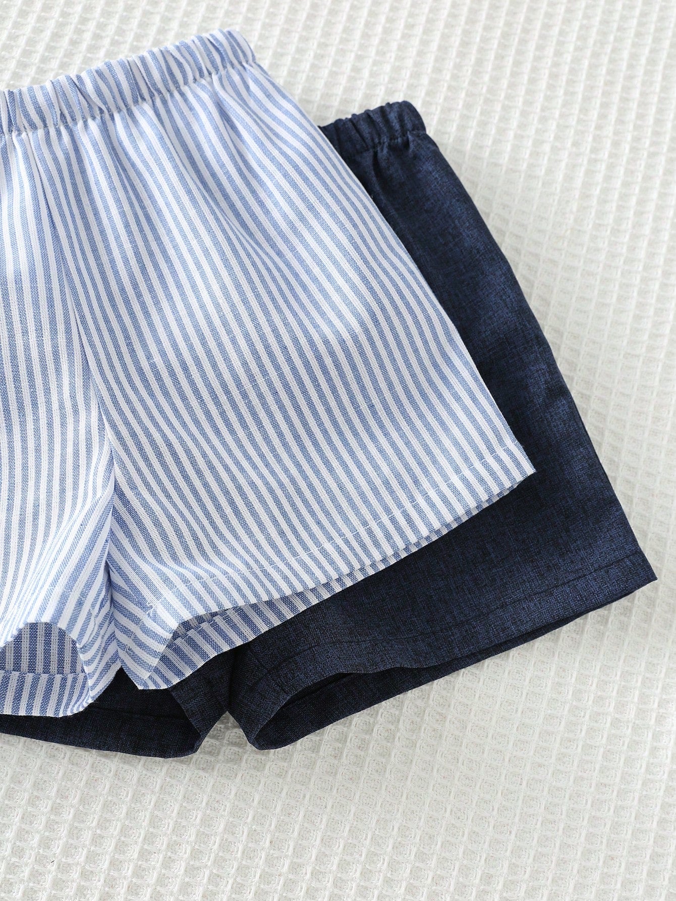 Kit 2 Conjuntos Bebê Menino Camisa Gola Padre e Shorts Elástico