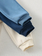 Kit 3 Conjuntos Bebê Menino Moletom e Calça Jogger