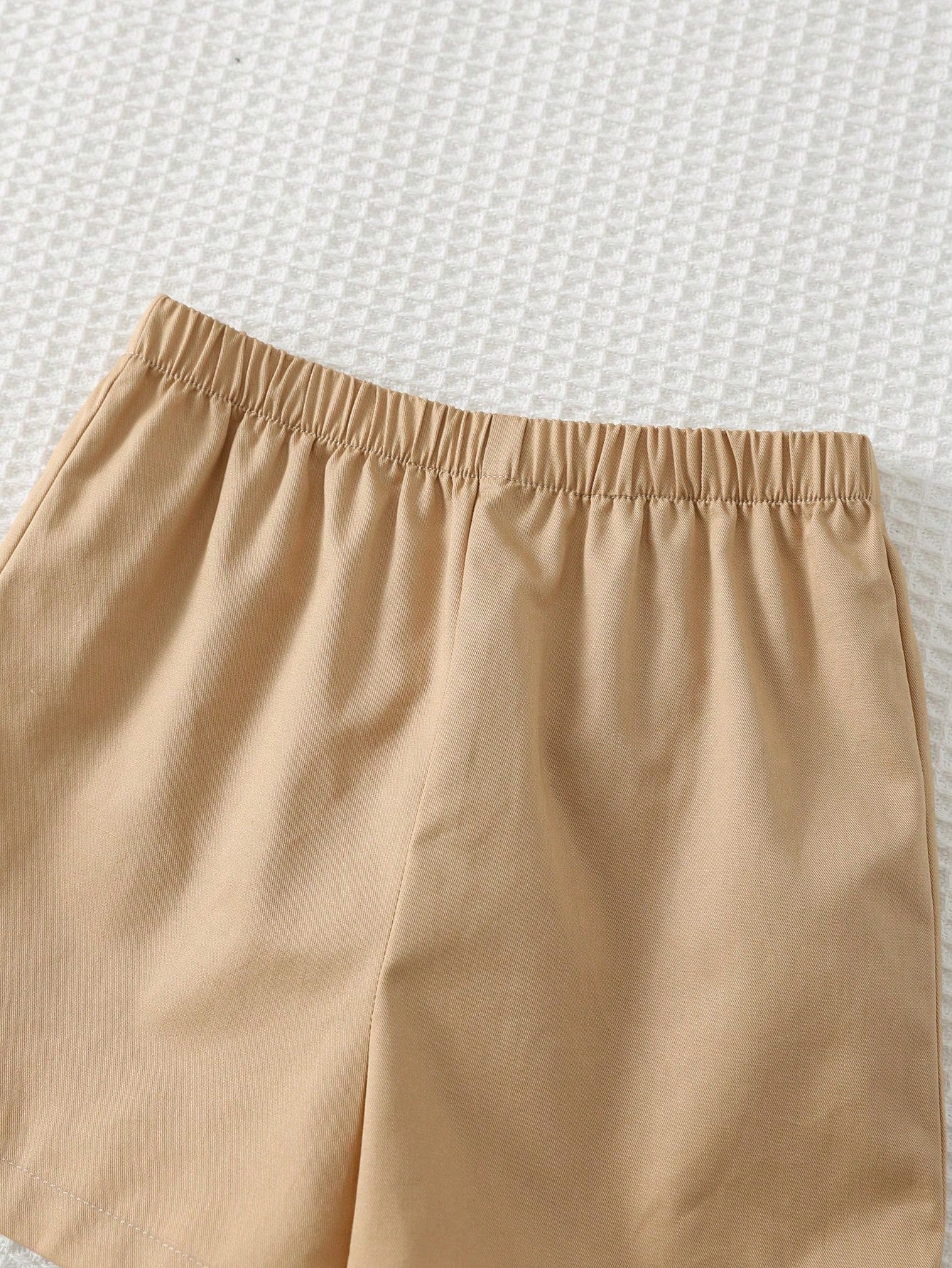 Conjunto Bebê Menino Polo com Urso Bordado e Shorts