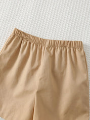Conjunto Bebê Menino Polo com Urso Bordado e Shorts