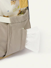 Mochila Maternidade para Fraldas Grande Capacidade com Estampa de Urso