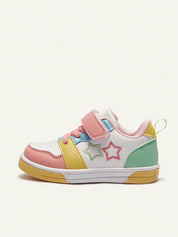 Tênis Infantil Menina Skate Bordado Estrela com Velcro