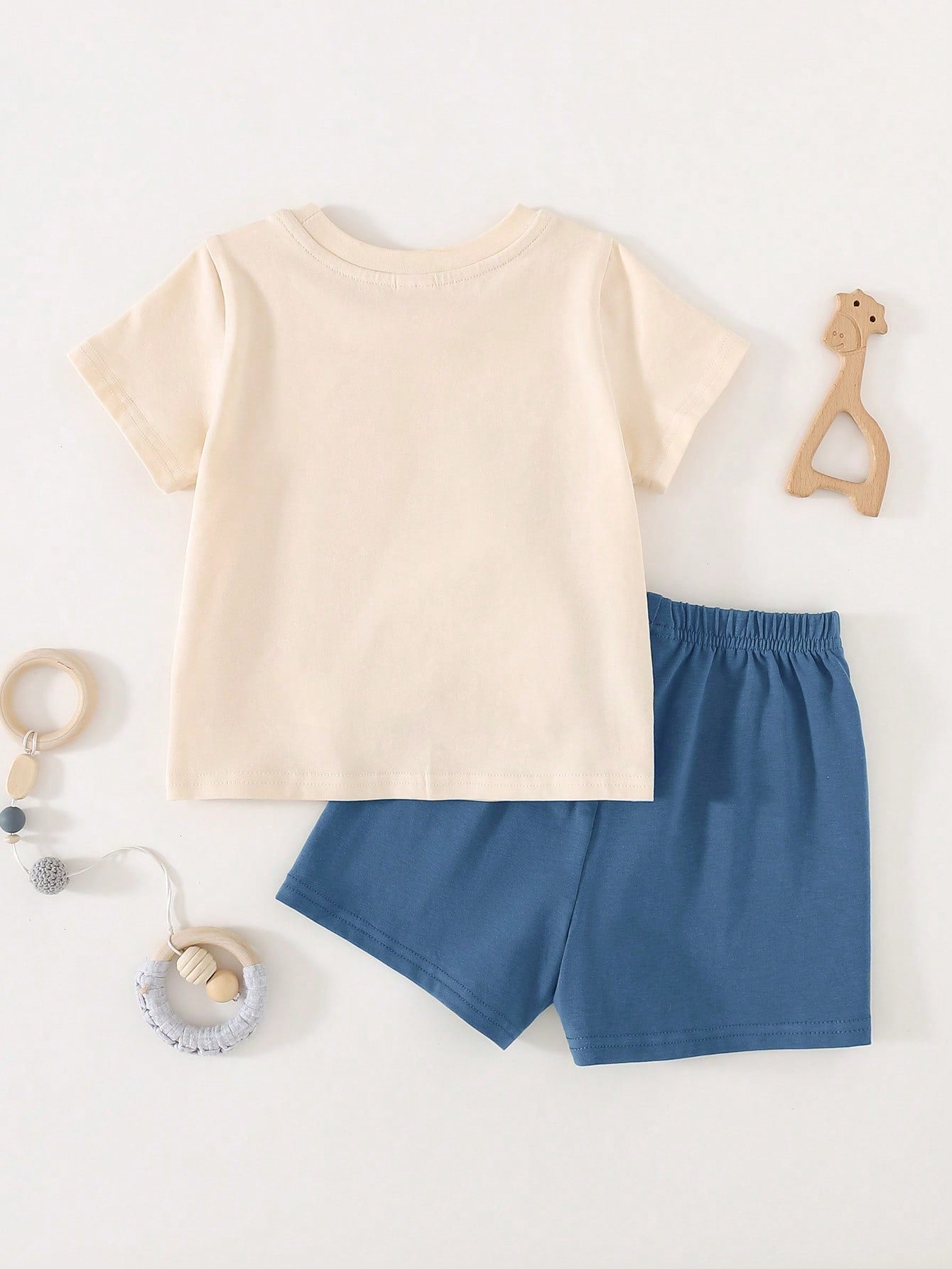 Conjunto Bebê Menino Camiseta e Shorts Estampa Safári