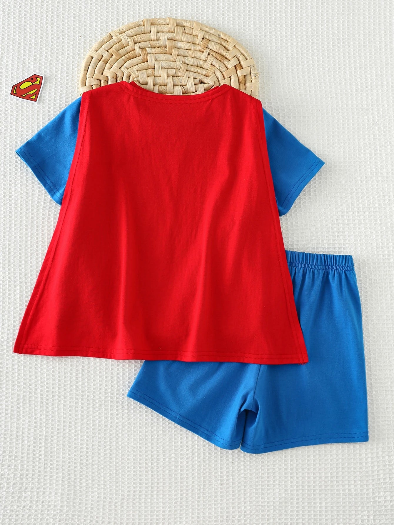 Fantasia Superman Infantil com Capa e Shorts