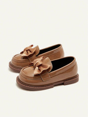 Mocassim Infantil Menina Verniz Laço Borboleta