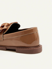 Mocassim Infantil Menina Verniz Laço Borboleta