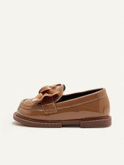 Mocassim Infantil Menina Verniz Laço Borboleta