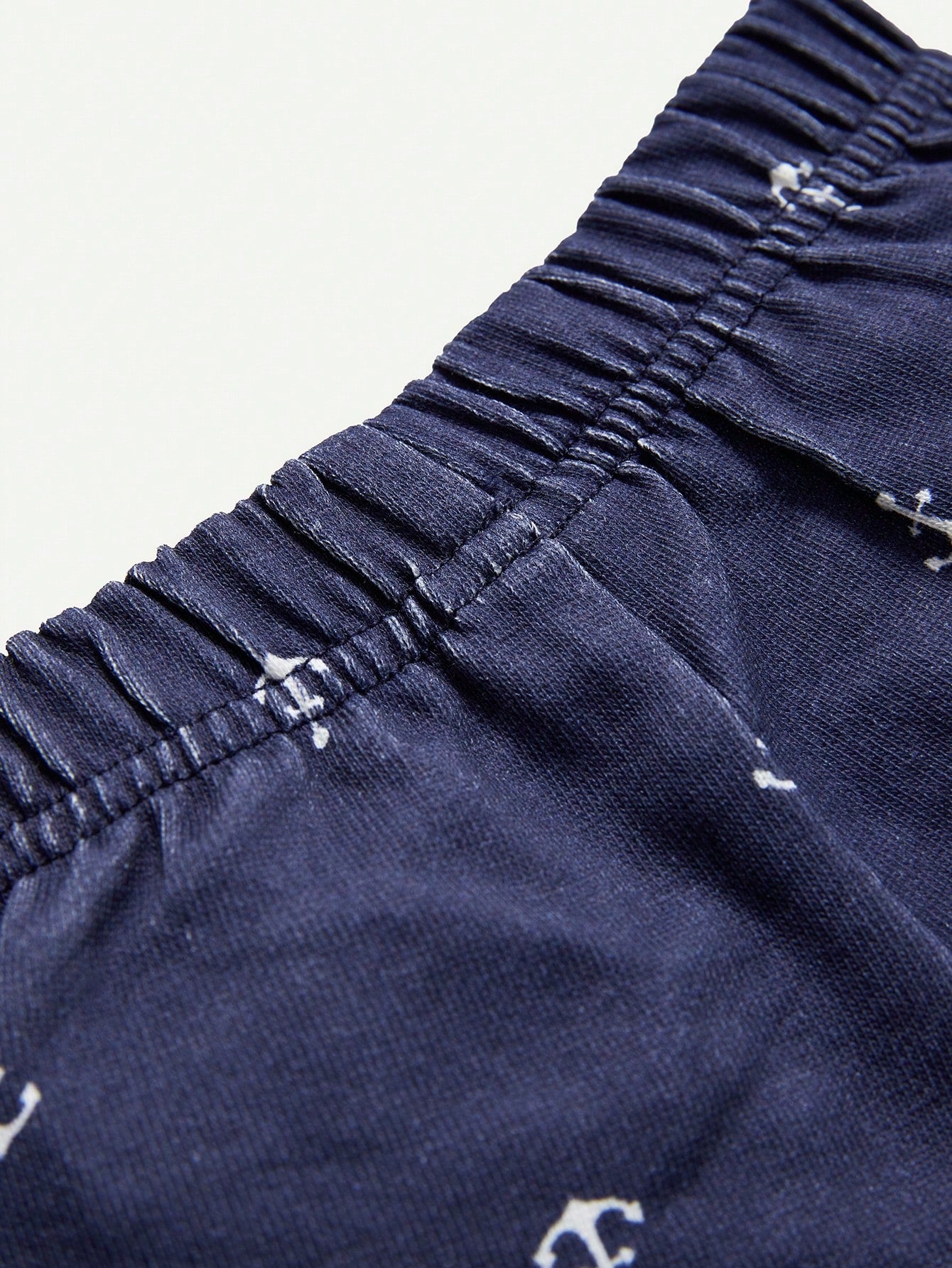Conjunto Bebê Menino Camiseta e Shorts Estampa Âncora