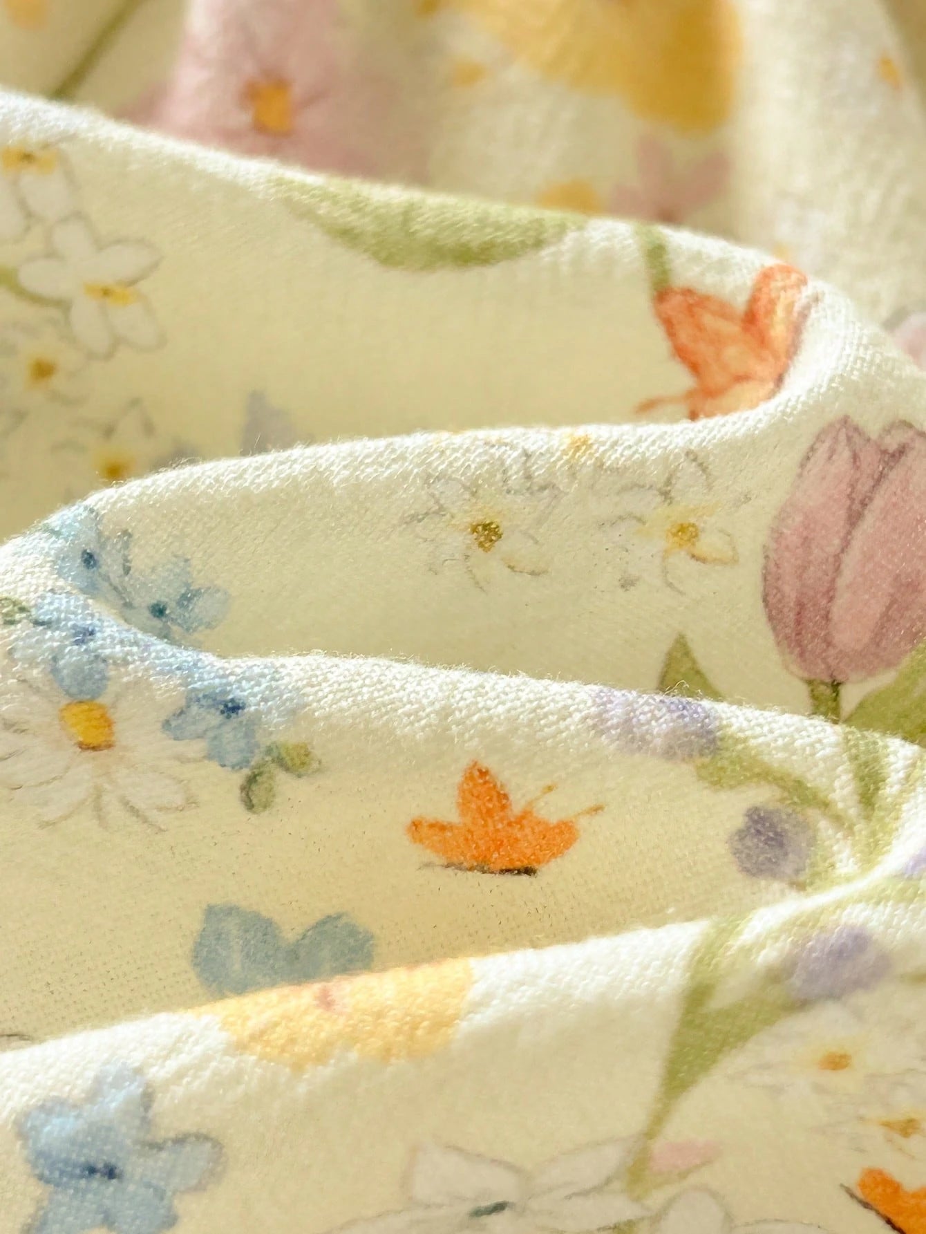 Vestido Bebê Menina Manga Bufante Floral e Coelho
