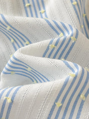 Conjunto Bebê Menina Blusa Babado e Pantalona Listrada