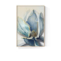 Quadro Decorativo Flor Azul Kabannas Modelo 02 40 x 60 CM 