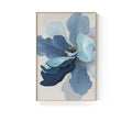 Quadro Decorativo Flor Azul Kabannas Modelo 03 40 x 60 CM 