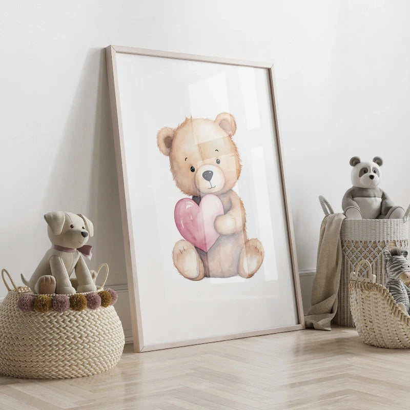 Quadro Decorativo Infantil Trio Ursos Encantadores Quadro Decorativo 02 Kabannas 