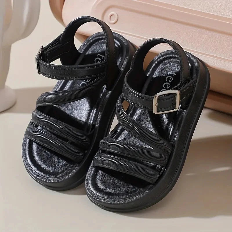 Sandália Infantil Feminina Estilo Romano Fivela Calçado Infantil 18 Kabannas 