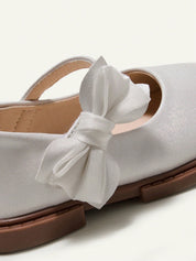 Sapatilha Infantil Menina Mary Jane com Laço Organza Acetinada 001 Sapatilha Infantil 01 Kabannas 