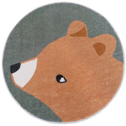 Tapete Infantil Animais Fofos Tapete Infantil 02 Kabannas Modelo 02 80x80 