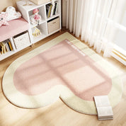 Tapete Infantil Coração Moderno em Cashmere Tapete Infantil 24 Kabannas Rosa suave 140x140CM 