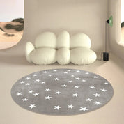 Tapete Infantil Redondo Corações e Estrelas Tapete Infantil 08 Kabannas 