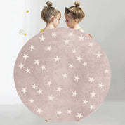 Tapete Infantil Redondo Corações e Estrelas Tapete Infantil 08 Kabannas 