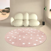 Tapete Infantil Redondo Corações e Estrelas Tapete Infantil 08 Kabannas Modelo 03 80x80 