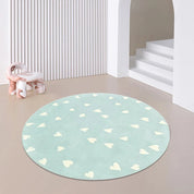 Tapete Infantil Redondo Corações e Estrelas Tapete Infantil 08 Kabannas Modelo 06 80x80 